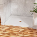 Rectangular White ABS Shower Base 32"x48" Shower Pan without drain set