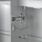 96"X40"Led Medicine Cabinet Bathroom Mirror Recessed /Wall Mounted,Anti-Fog