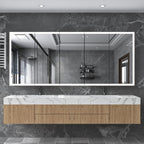 84"X36"Led Medicine Cabinet Bathroom Mirror Recessed /Wall Mounted, Anti-Fog
