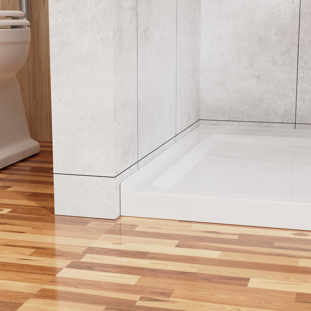 Rectangular White ABS Shower Base 32"x48" Shower Pan without drain set