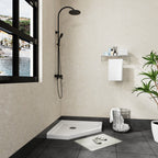 36"x36" Corner Shower Pan Base Neo-Angle Center Drain, No Drainage Set