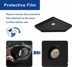 36"D x 36"W x 3.4"H Black Neo - Angle Corner Drain Shower Base, No Drain Kit