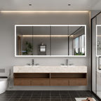 72"X32"Led Medicine Cabinet Bathroom Mirror Recessed /Wall Mounted, Anti-Fog