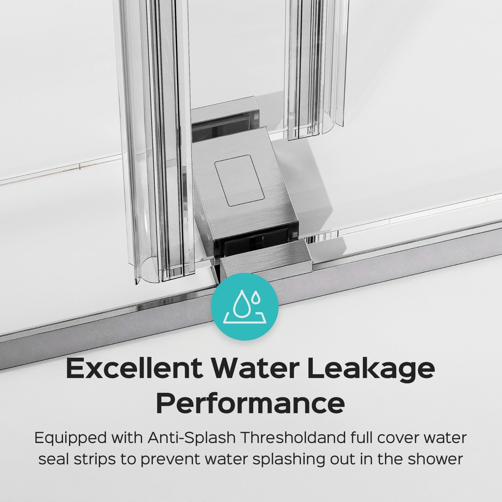 68-72x76" Frameless Double Slide Shower Door 3/8" Tempered Glass Brushed Nickel