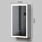 16"X26"Led Medicine Cabinet Bathroom Mirror Recessed /Wall Mounted,Anti-Fog