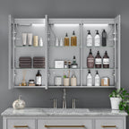 48"X32"Led Medicine Cabinet Bathroom Mirror Recessed /Wall Mounted, Anti-Fog