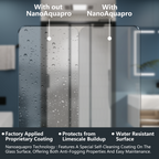 （44"-48"） x70" Tri-fold Sliding Shower Door, Matte Black, 6mm Tempered Glass