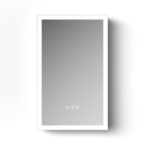 16"X26"Led Medicine Cabinet Bathroom Mirror Recessed /Wall Mounted,Anti-Fog