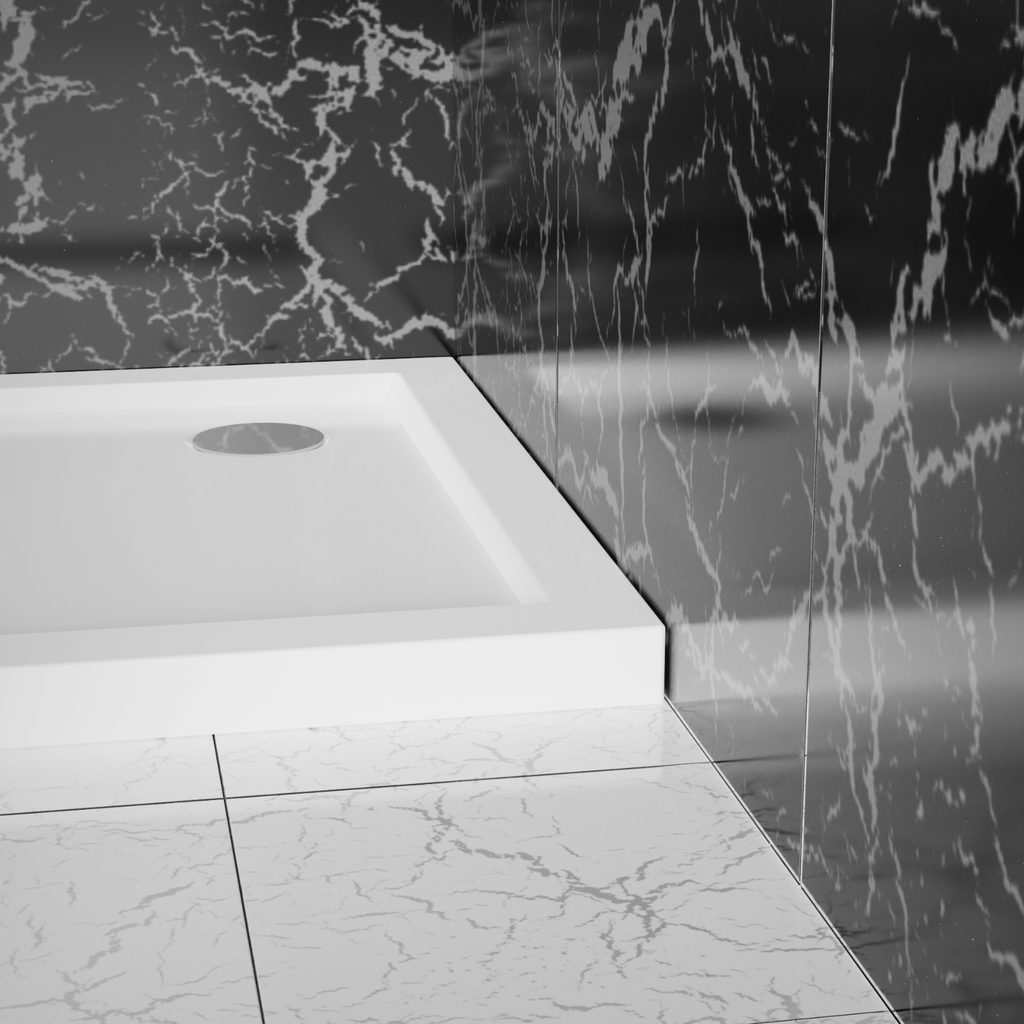 Square Acrylic Shower Base 32in. D x 32 in. W  Corner Shower Pan