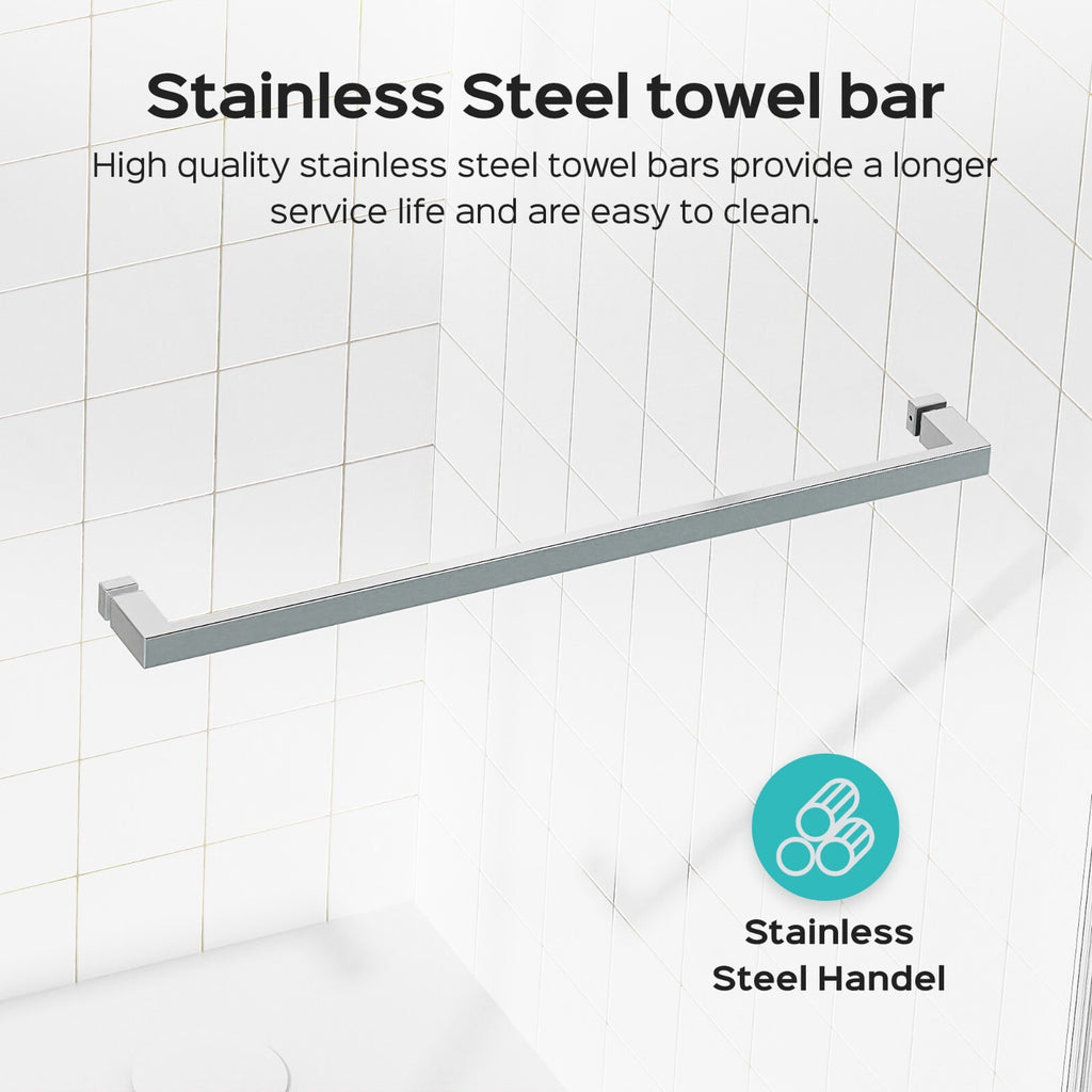 68-72x76" Frameless Double Slide Shower Door 3/8" Tempered Glass Brushed Nickel