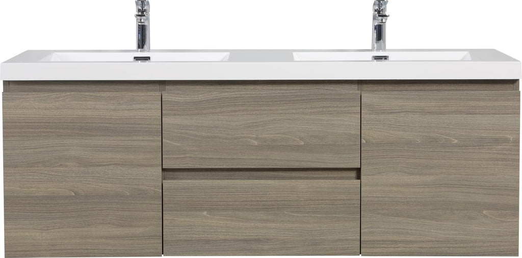 Floating Bathroom Vanity with Sink, Wall Mounted Floating Vanity with Soft Close Drawers, Large Storage Bathroom Vanity with One-Piece Smooth Sink, Fully Assembled