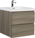 Floating Bathroom Vanity with Sink, Wall Mounted Floating Vanity with Soft Close Drawers, Large Storage Bathroom Vanity with One-Piece Smooth Sink, Fully Assembled