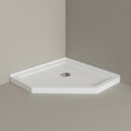 36"x36" Corner Shower Pan Base Neo-Angle Center Drain, No Drainage Set