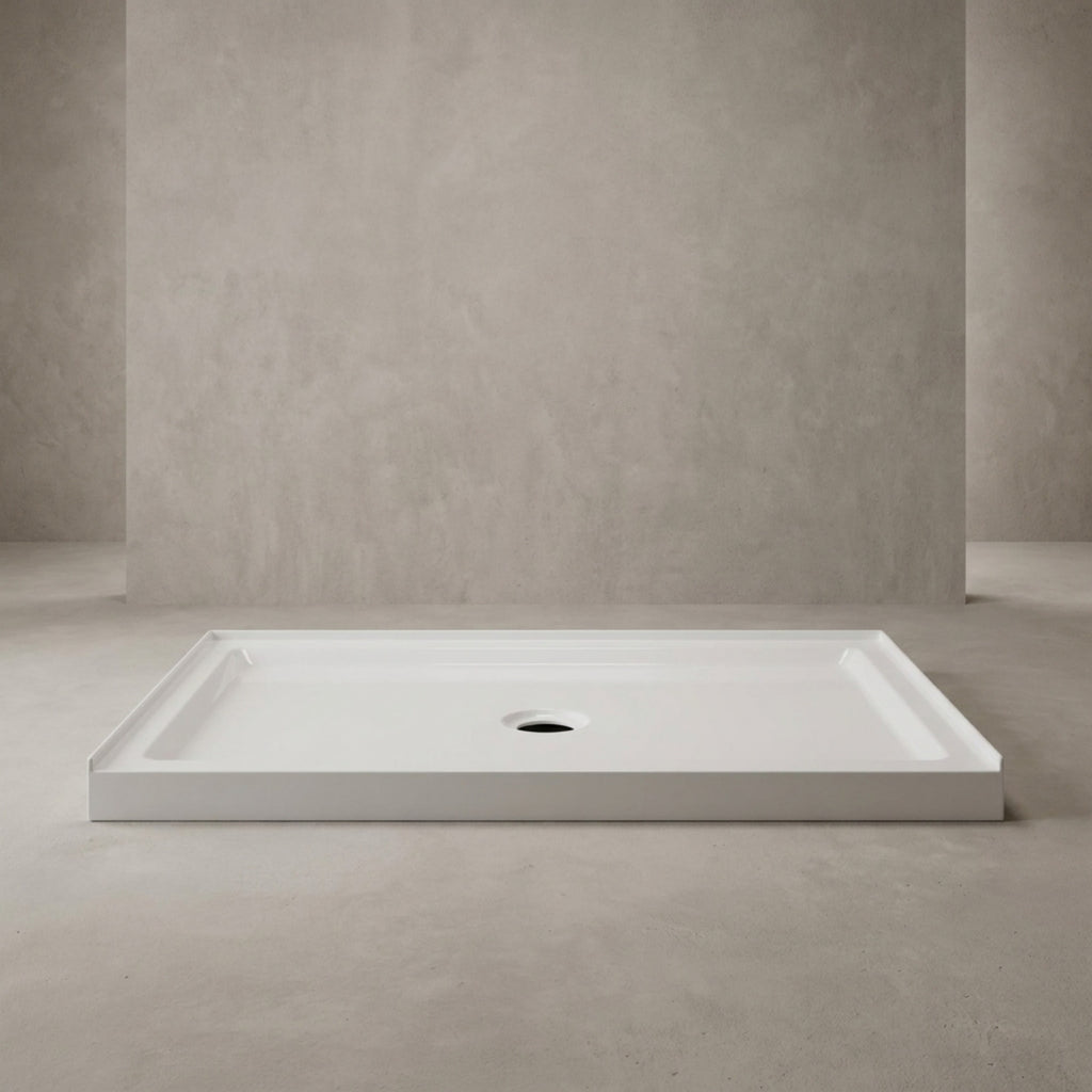 Rectangular White ABS Shower Base 32"x48" Shower Pan without drain set