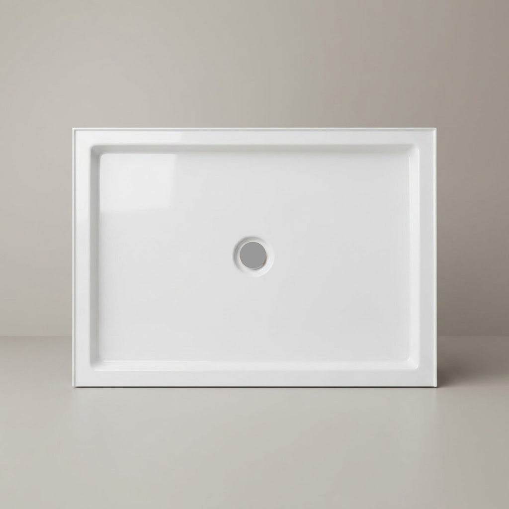 Rectangular White ABS Shower Base 32"x48" Shower Pan without drain set