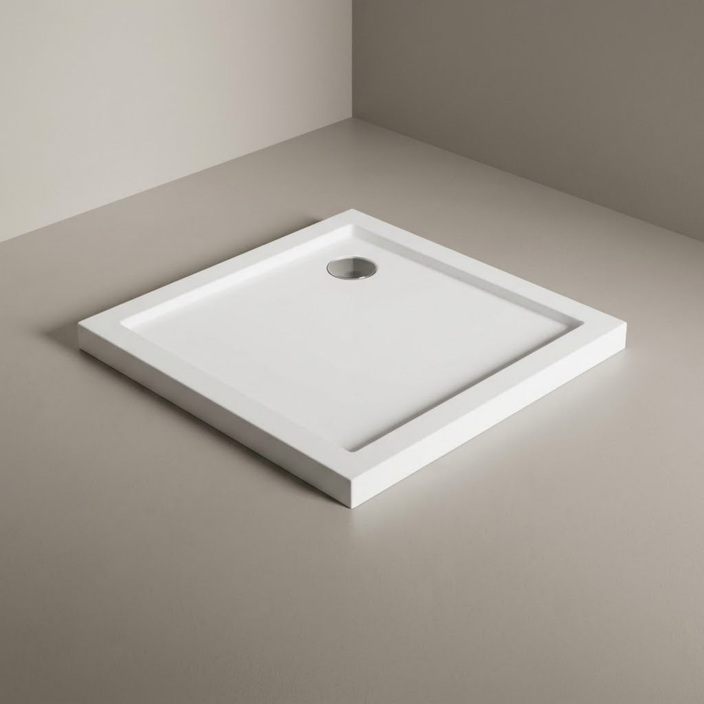 Square Acrylic Shower Base 32in. D x 32 in. W  Corner Shower Pan