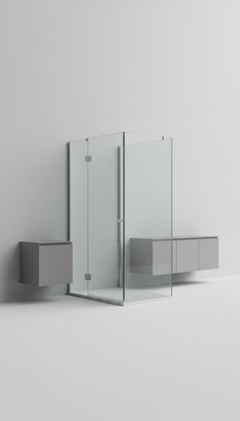 Frameless Tempered Glass Shower Enclosure